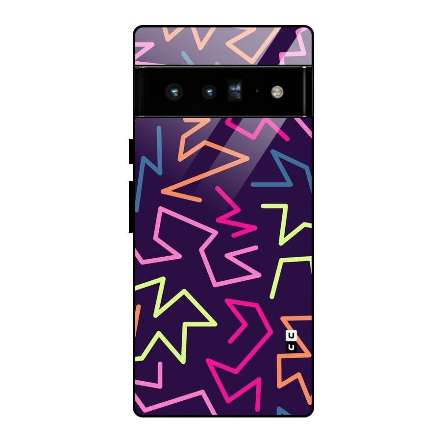 Colored Lines Glass Back Case for Google Pixel 6 Pro