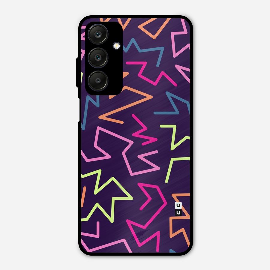 Colored Lines Metal Back Case for Galaxy A25 5G
