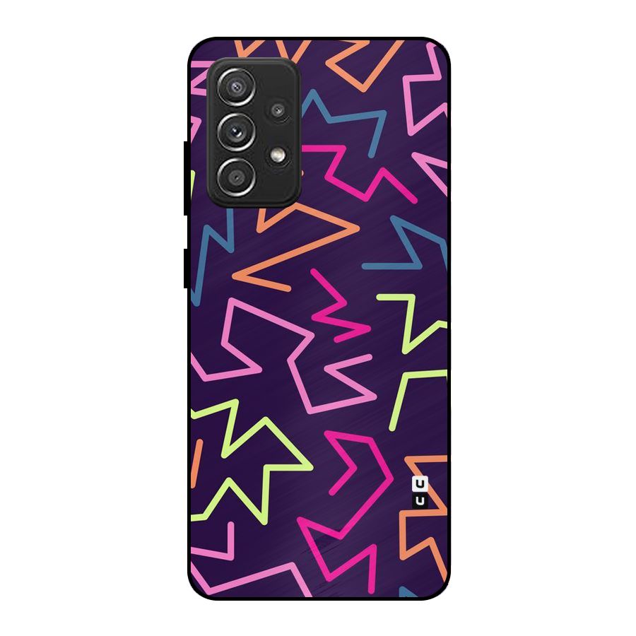 Colored Lines Metal Back Case for Galaxy A52s 5G
