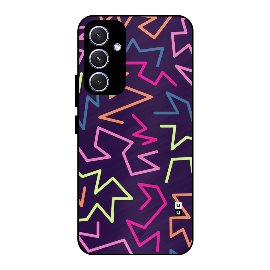 Colored Lines Metal Back Case for Galaxy A54