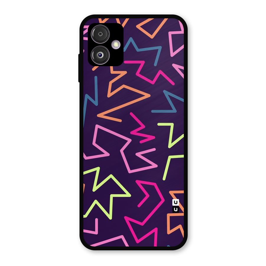 Colored Lines Metal Back Case for Galaxy F14