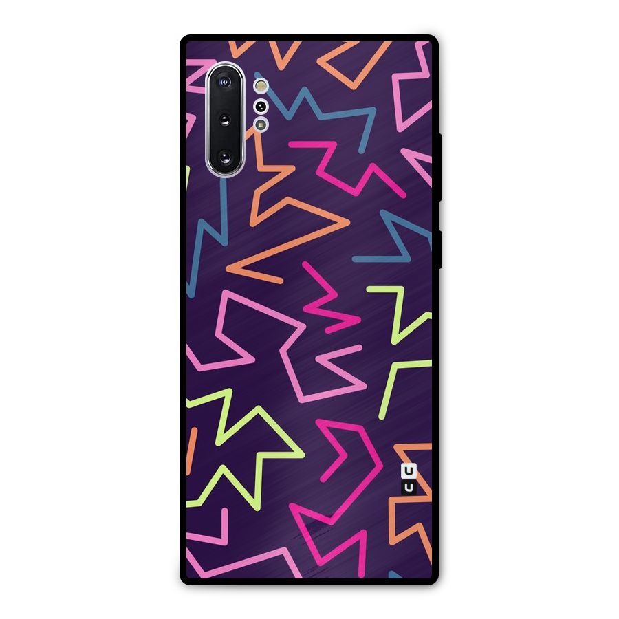 Colored Lines Metal Back Case for Galaxy Note 10 Plus