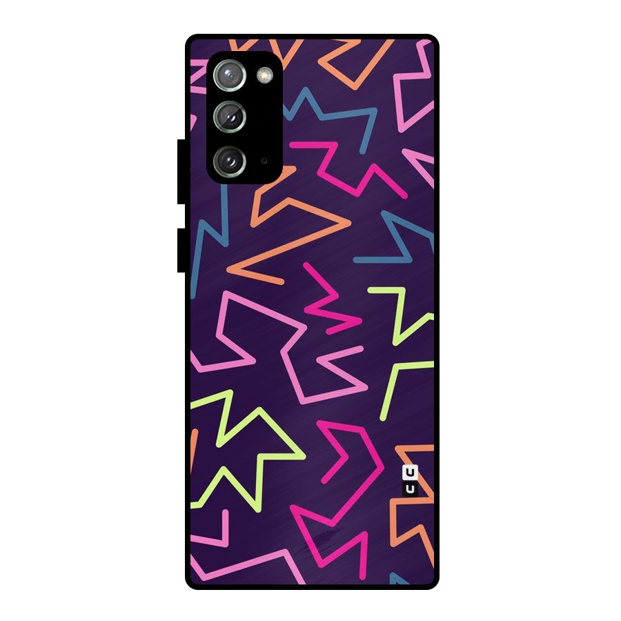 Colored Lines Metal Back Case for Galaxy Note 20