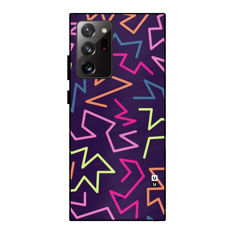 Colored Lines Metal Back Case for Galaxy Note 20 Ultra
