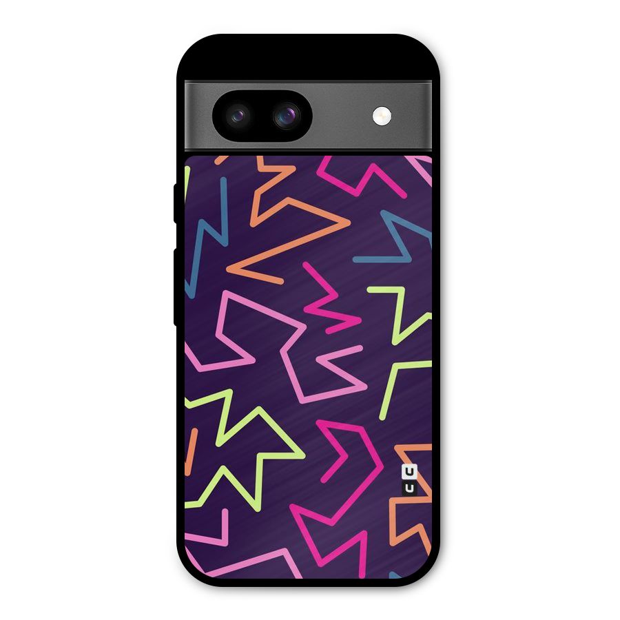 Colored Lines Metal Back Case for Google Pixel 8a