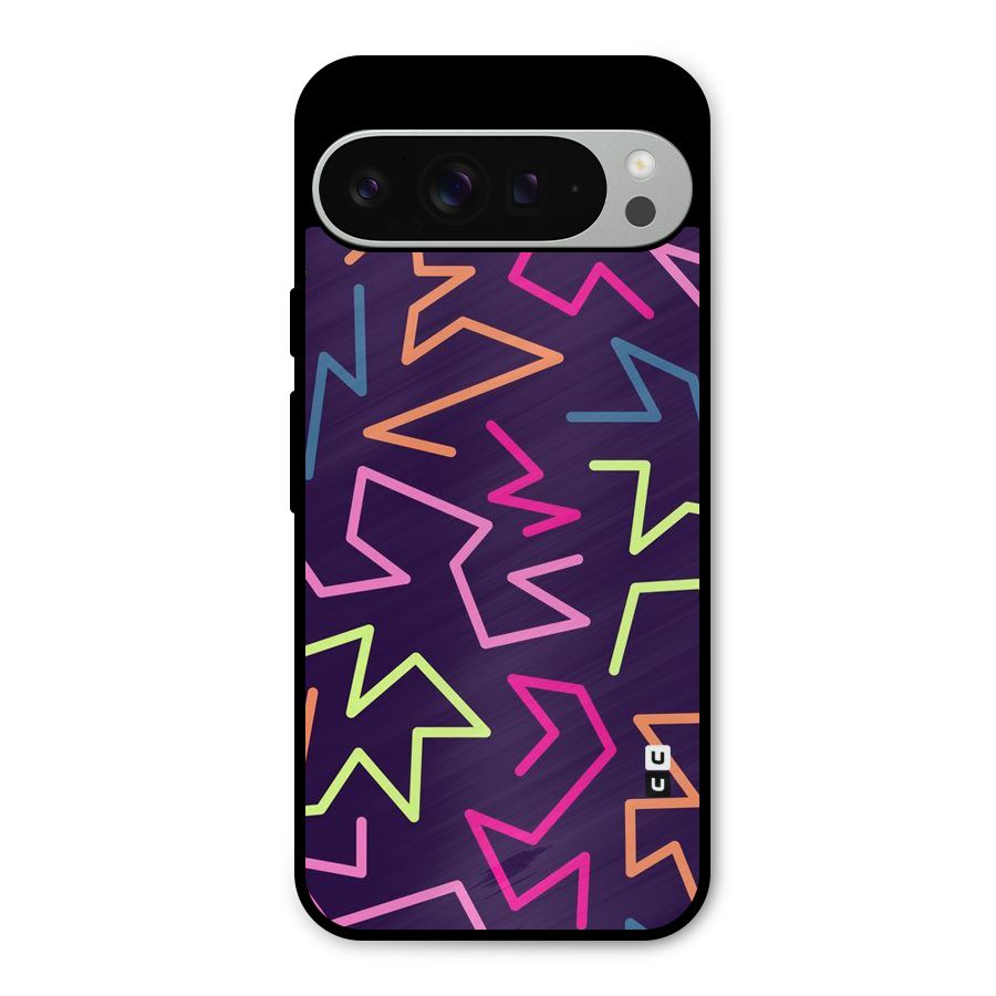 Colored Lines Metal Back Case for Google Pixel 9 Pro XL