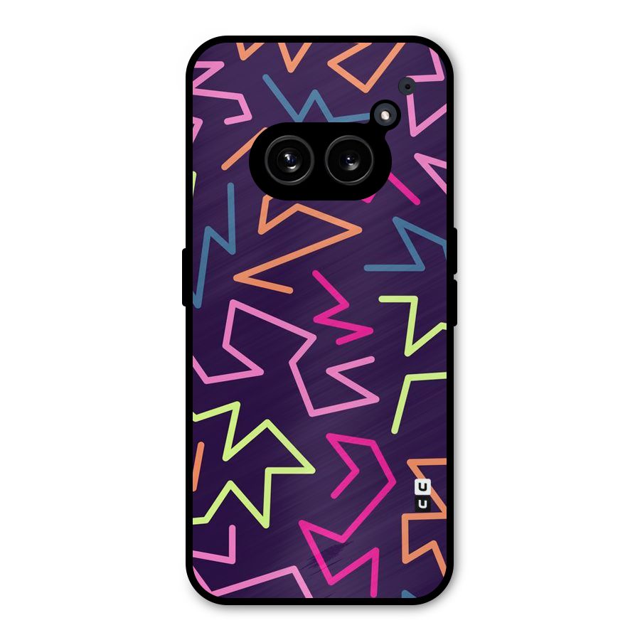 Colored Lines Metal Back Case for Nothing Phone 2a Plus
