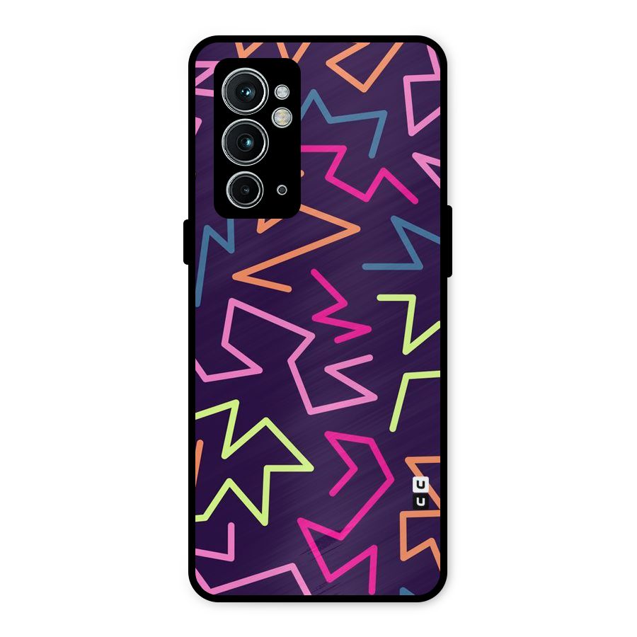 Colored Lines Metal Back Case for OnePlus 9RT 5G