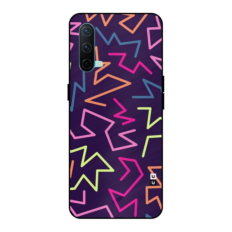 Colored Lines Metal Back Case for OnePlus Nord CE 5G