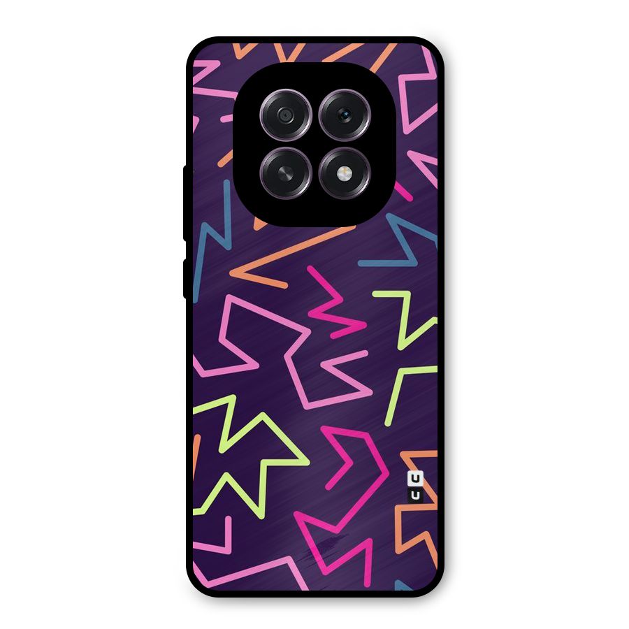 Colored Lines Metal Back Case for Oppo F29