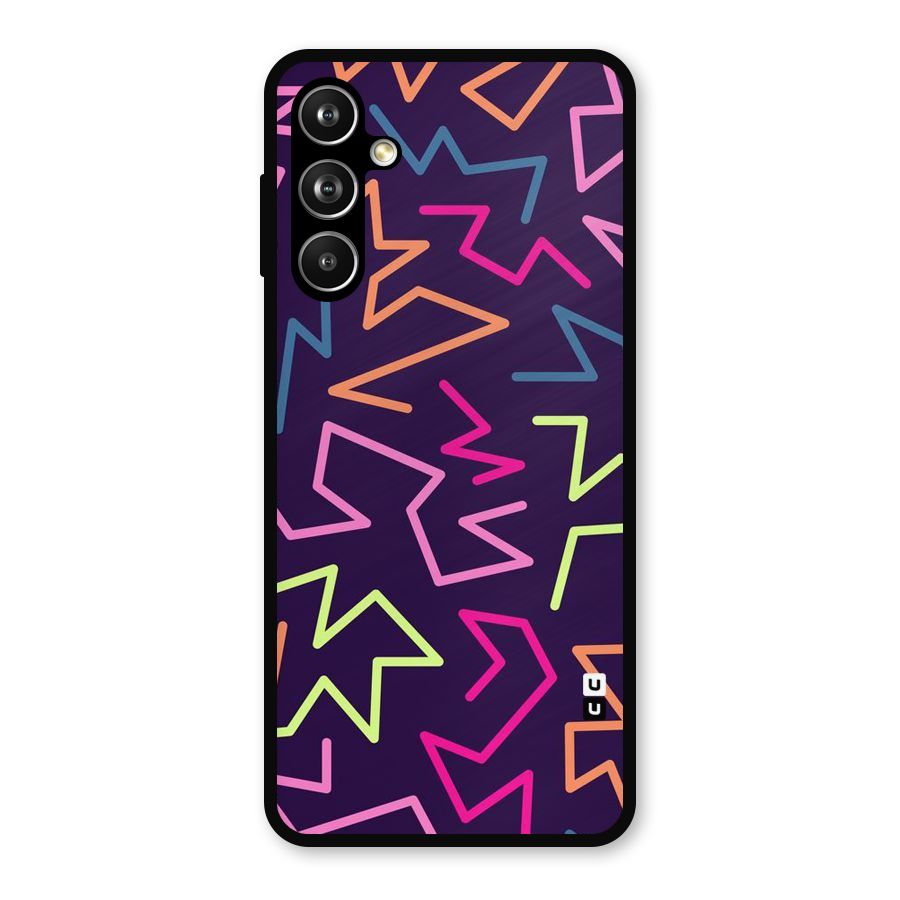 Colored Lines Metal Back Case for Samsung Galaxy M54
