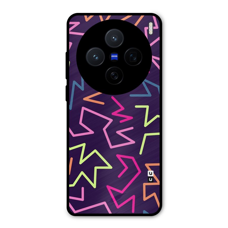 Colored Lines Metal Back Case for Vivo X200