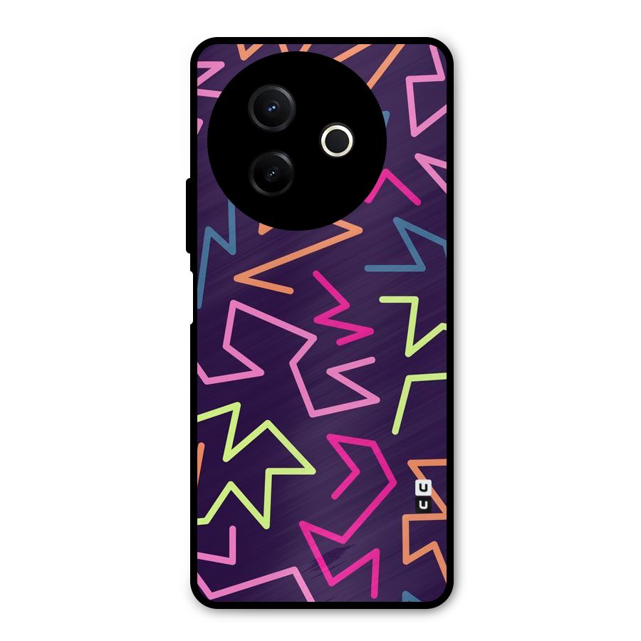 Colored Lines Metal Back Case for Vivo Y39