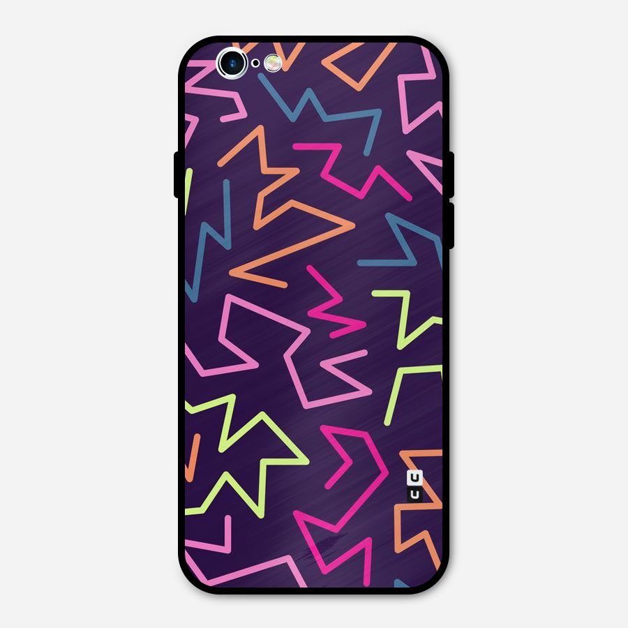 Colored Lines Metal Back Case for iPhone 6 6s