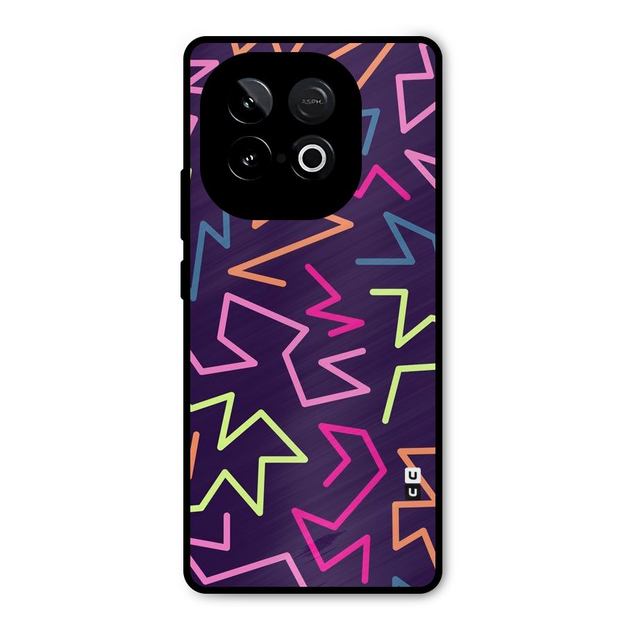 Colored Lines Metal Back Case for iQOO Neo 10