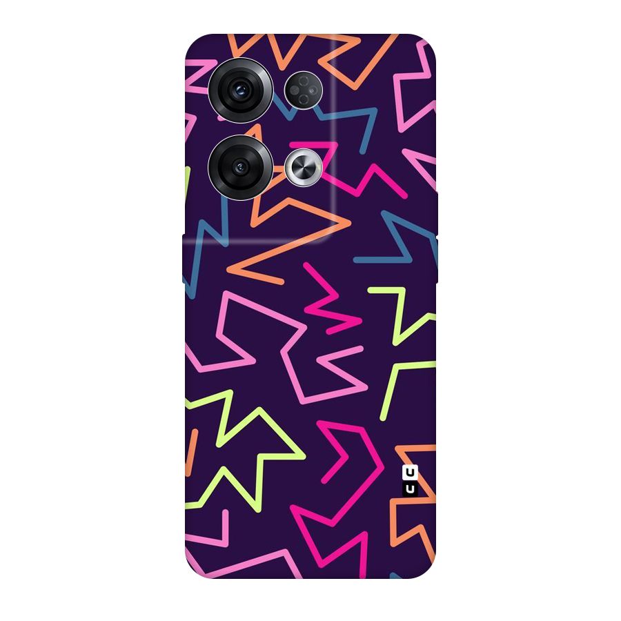 Colored Lines Original Polycarbonate Back Case for Oppo Reno8 Pro 5G