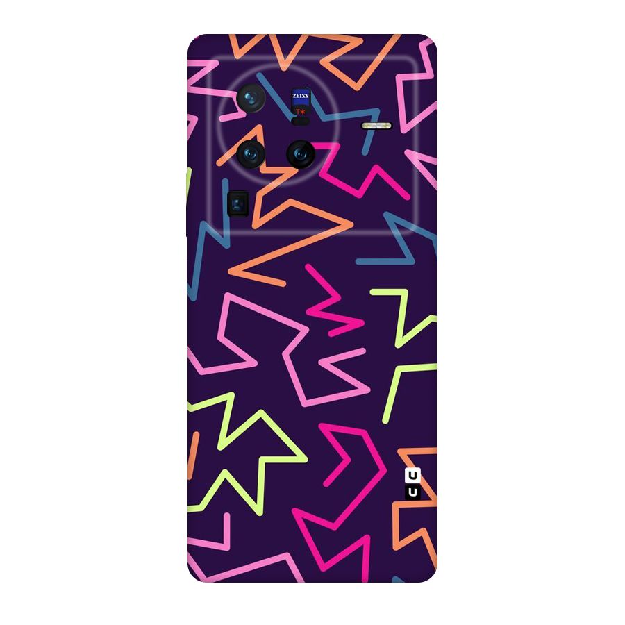 Colored Lines Original Polycarbonate Back Case for Vivo X80