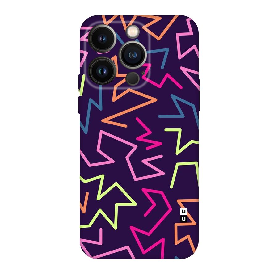 Colored Lines Original Polycarbonate Back Case for iPhone 14 Pro