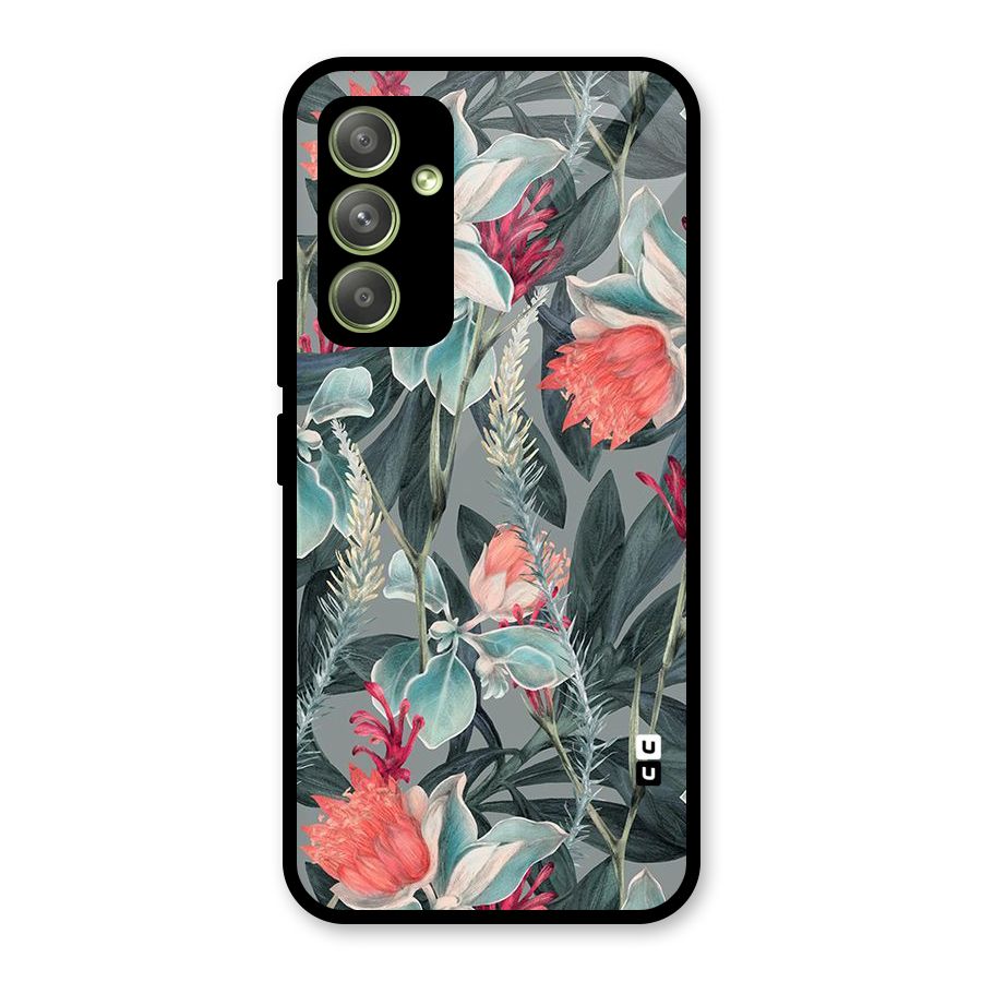 Colored Petals Glass Back Case for Galaxy A54