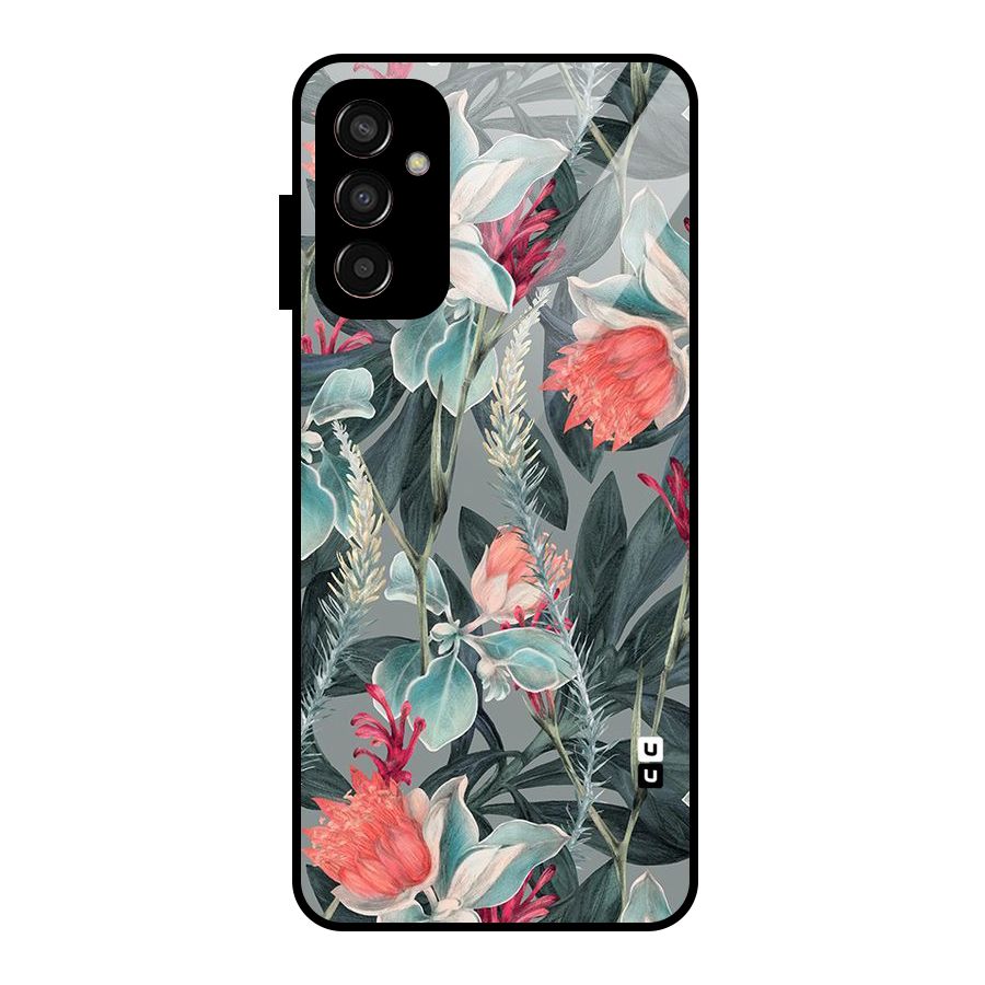 Colored Petals Glass Back Case for Galaxy F13