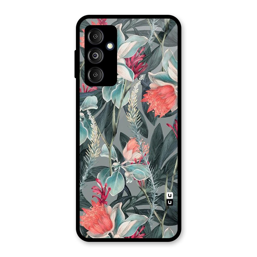 Colored Petals Glass Back Case for Galaxy M14 5G
