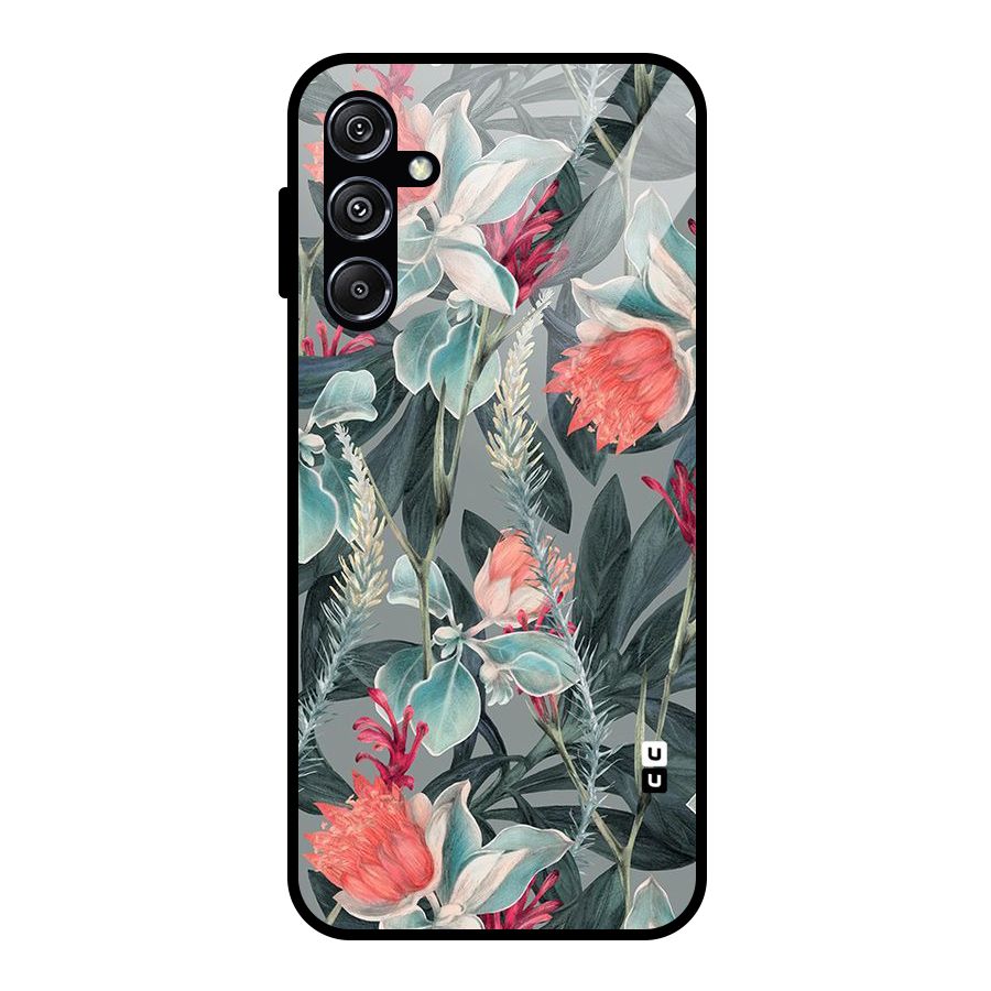 Colored Petals Glass Back Case for Galaxy M34 5G