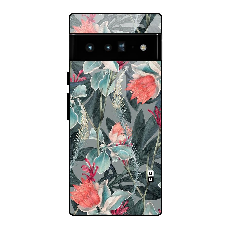Colored Petals Glass Back Case for Google Pixel 6 Pro