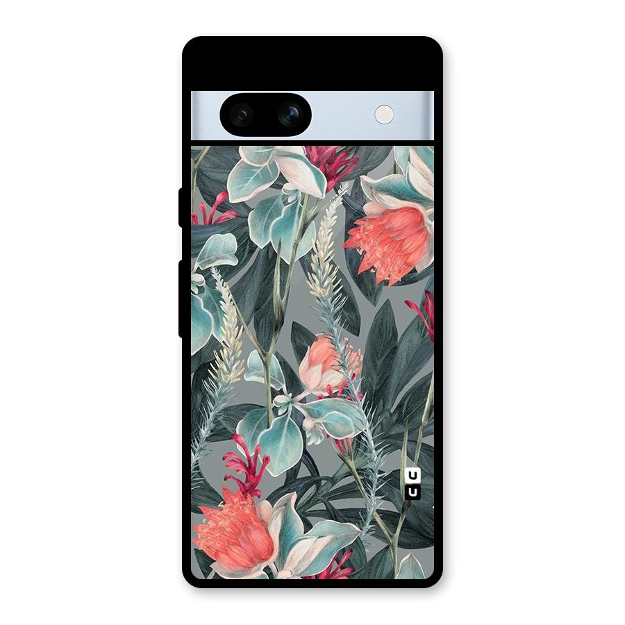 Colored Petals Glass Back Case for Google Pixel 7a