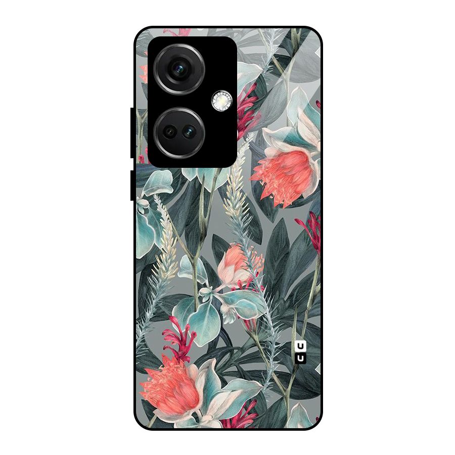 Colored Petals Glass Back Case for OnePlus Nord CE 3 5G