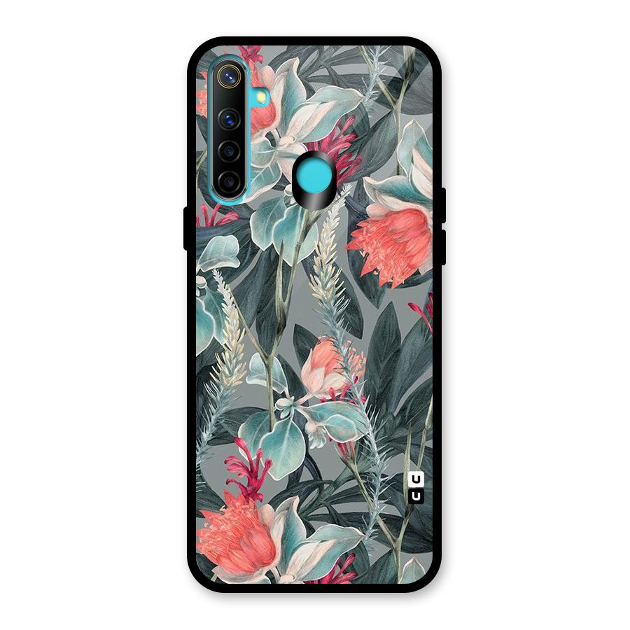 Colored Petals Glass Back Case for Realme Narzo 10