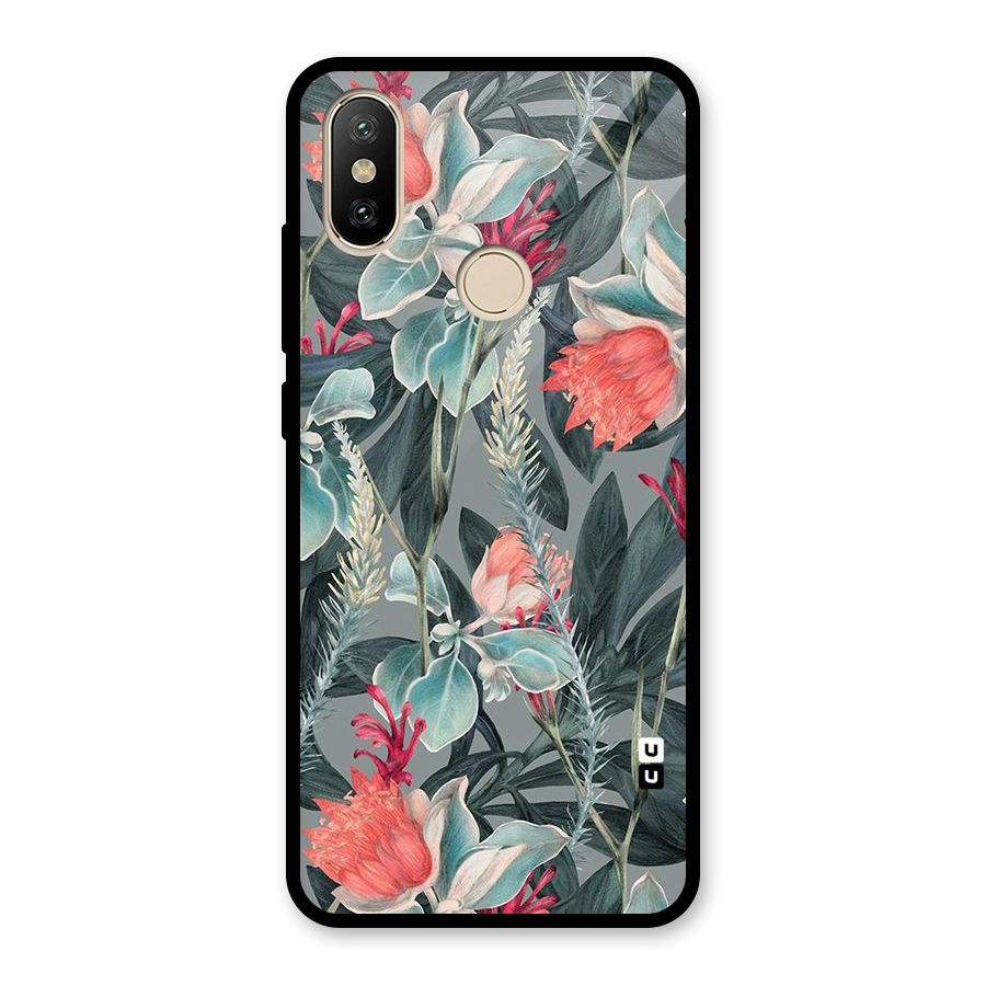 Colored Petals Glass Back Case for Redmi A2
