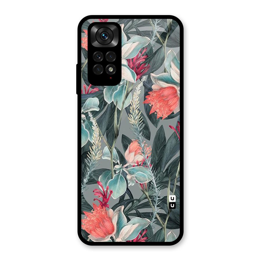Colored Petals Glass Back Case for Redmi Note 11S