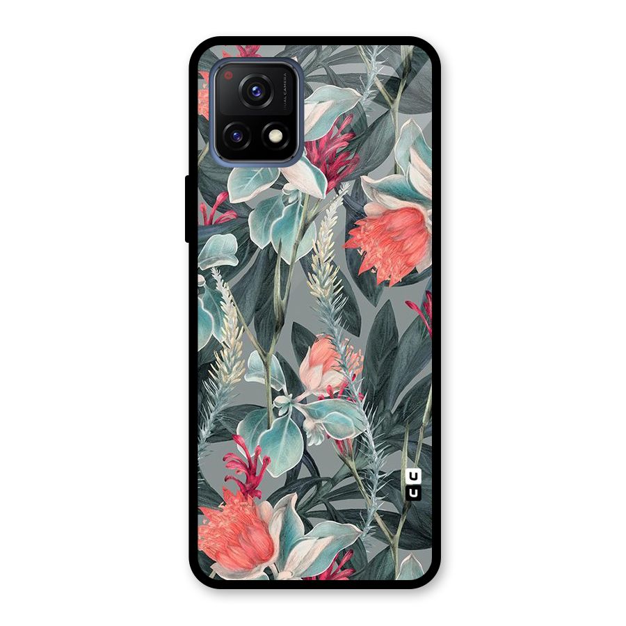 Colored Petals Glass Back Case for Vivo Y72 5G