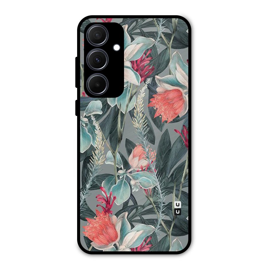Colored Petals Metal Back Case for Galaxy A35