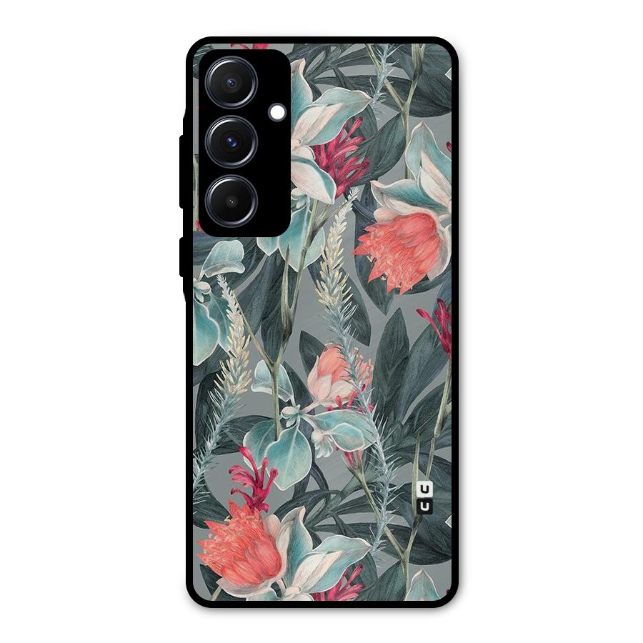 Colored Petals Metal Back Case for Galaxy A55