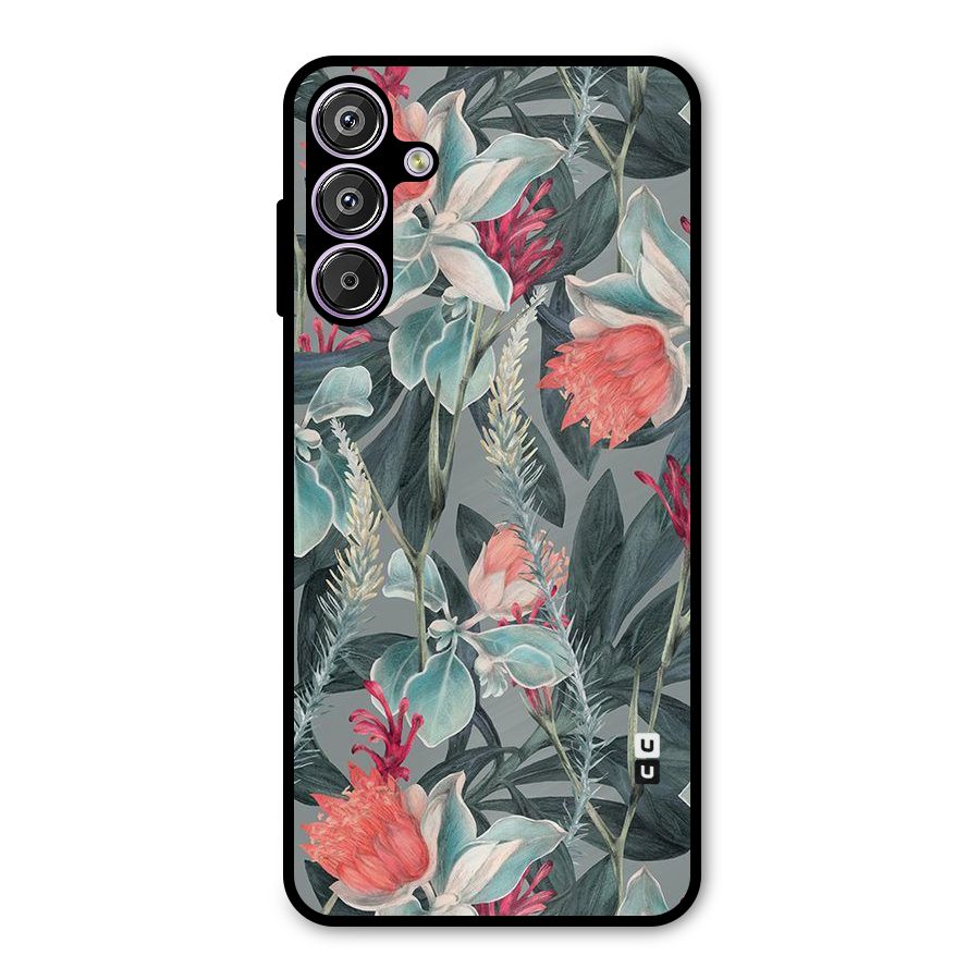 Colored Petals Metal Back Case for Galaxy M15