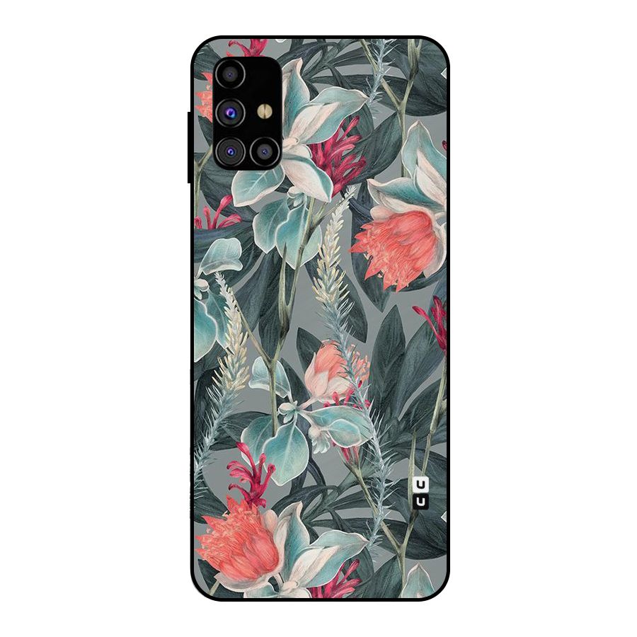 Colored Petals Metal Back Case for Galaxy M31s
