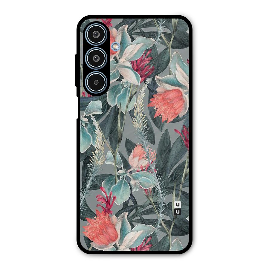 Colored Petals Metal Back Case for Galaxy M35
