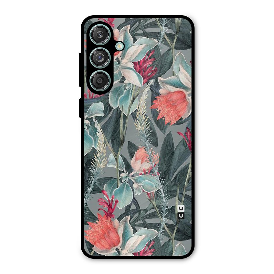 Colored Petals Metal Back Case for Galaxy M55 5G