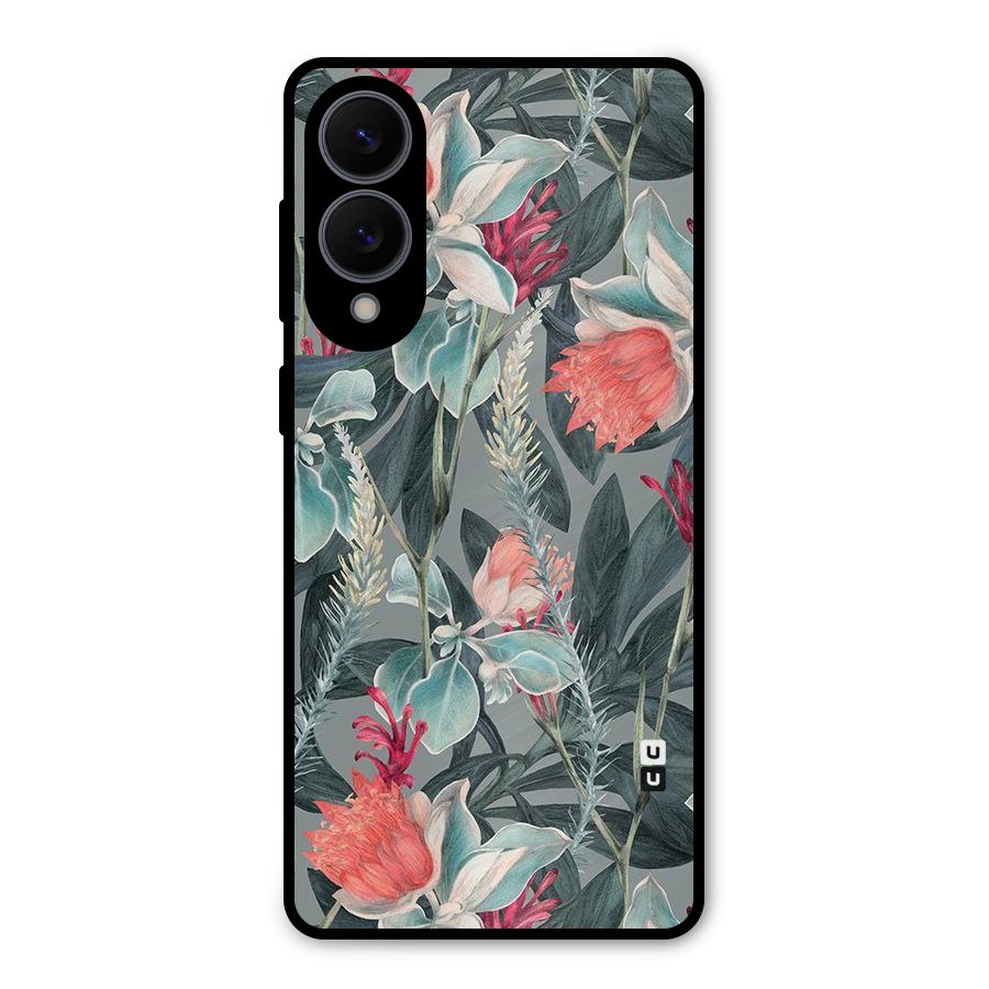 Colored Petals Metal Back Case for Galaxy S25 Edge