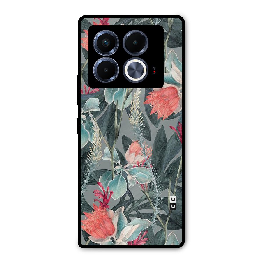 Colored Petals Metal Back Case for Infinix Note 40 5G