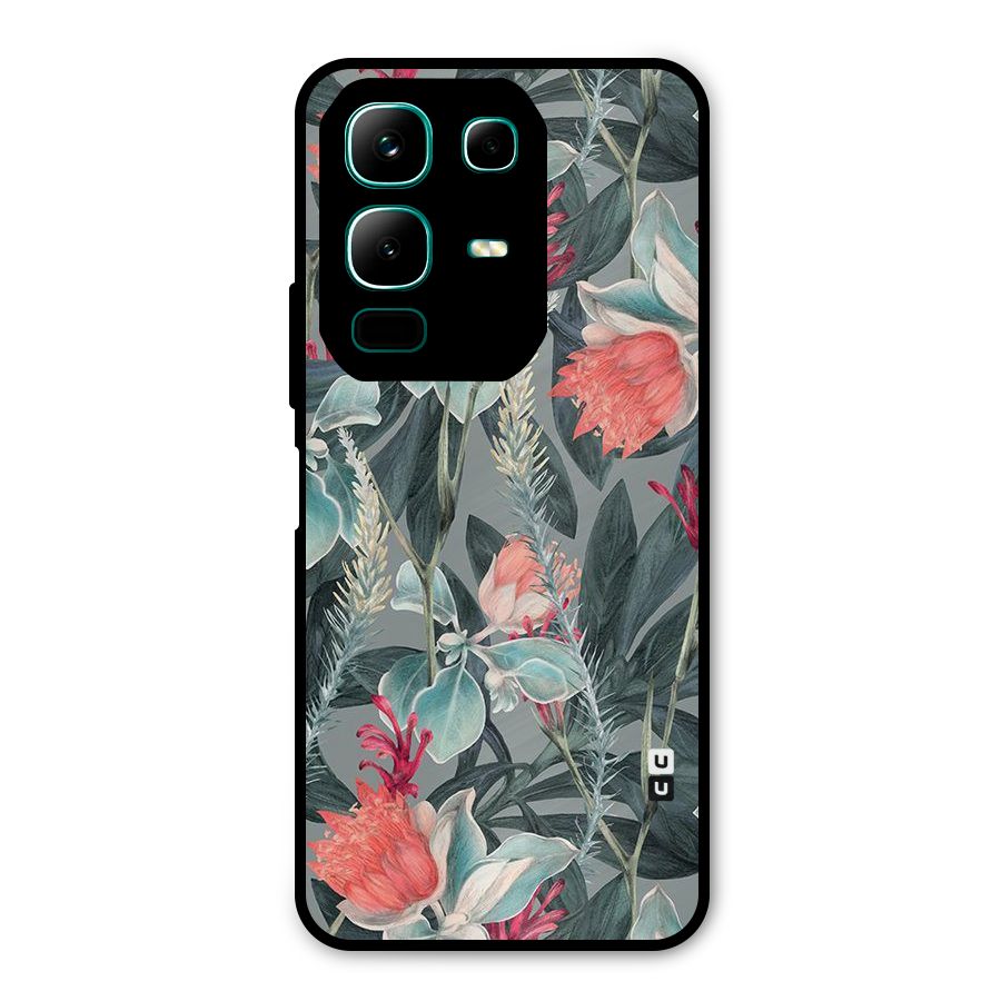 Colored Petals Metal Back Case for Infinix Note 50x
