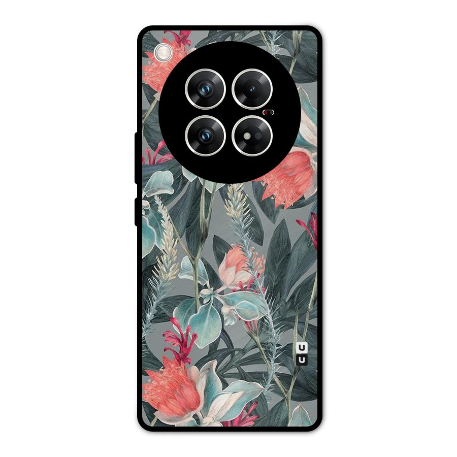 Colored Petals Metal Back Case for Infinix Zero 40 5G