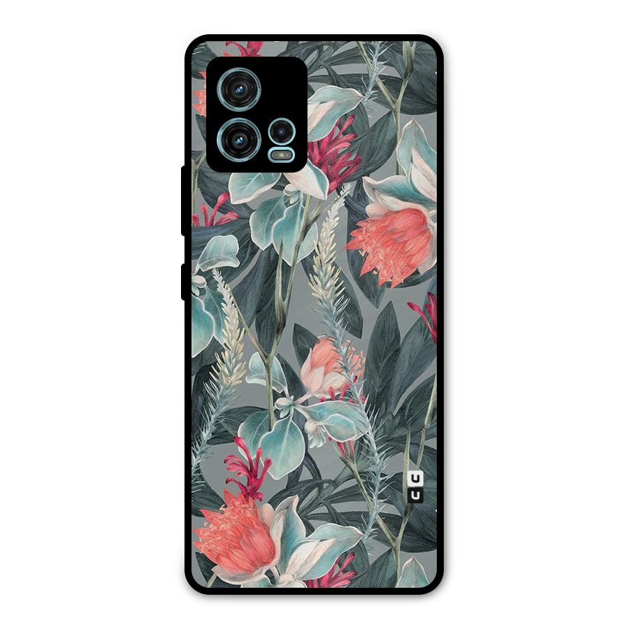 Colored Petals Metal Back Case for Moto G72