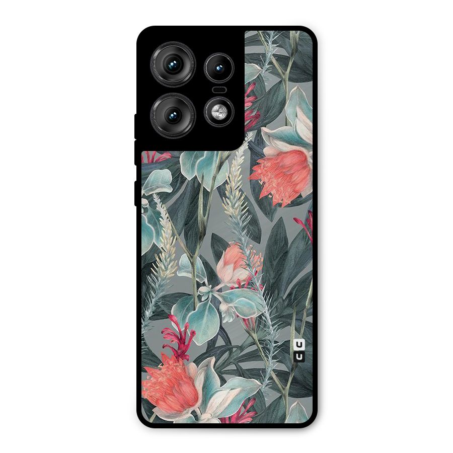 Colored Petals Metal Back Case for Motorola Edge 50 Pro