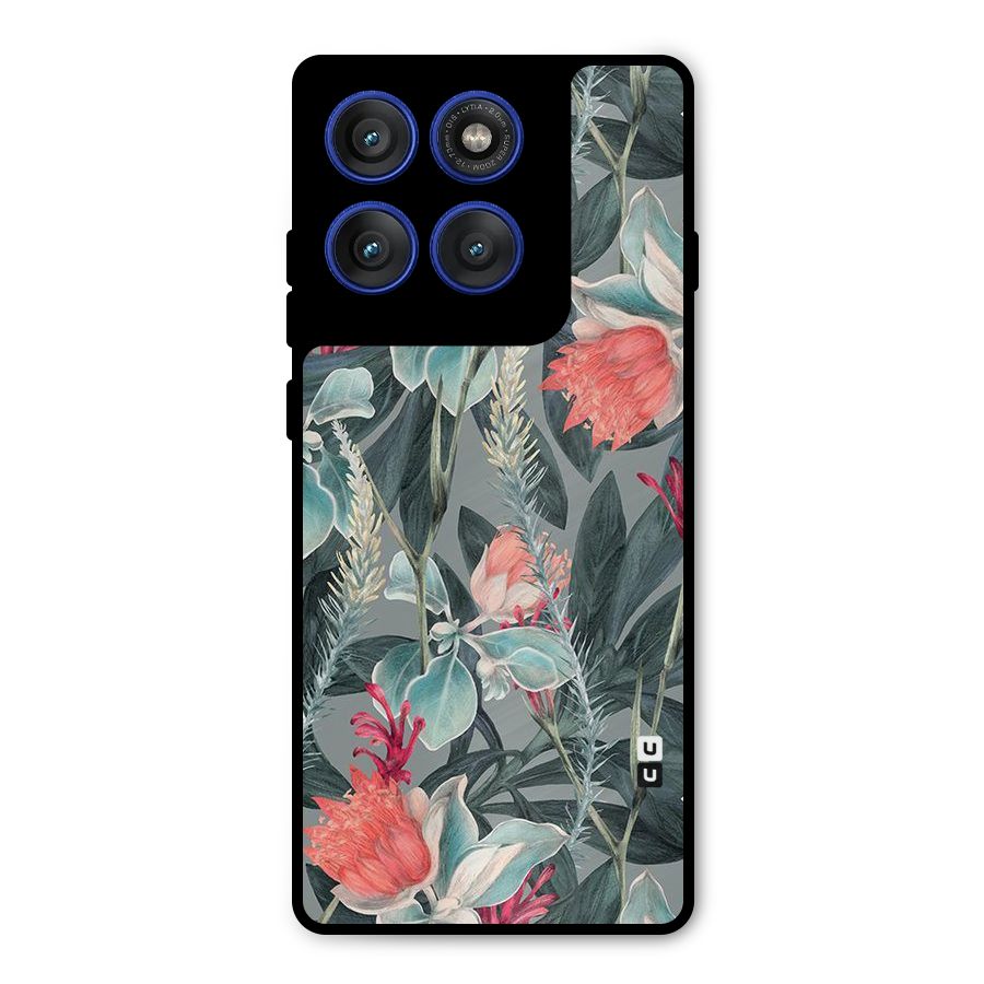 Colored Petals Metal Back Case for Motorola Edge 60 Pro
