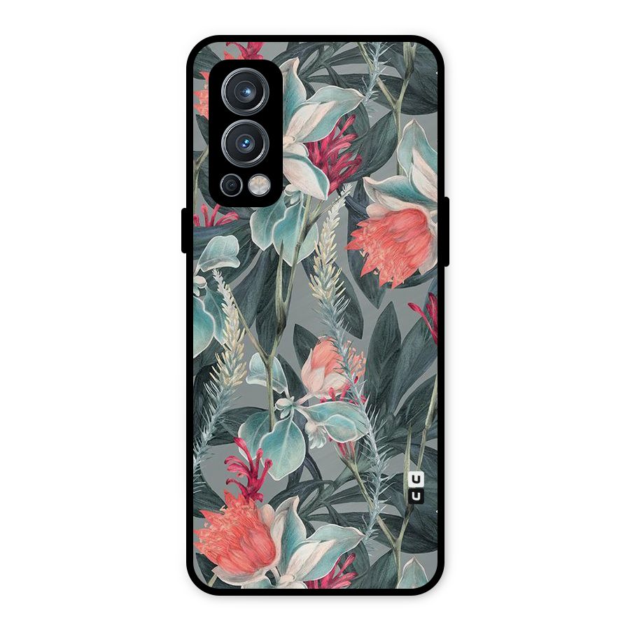 Colored Petals Metal Back Case for OnePlus Nord 2 5G