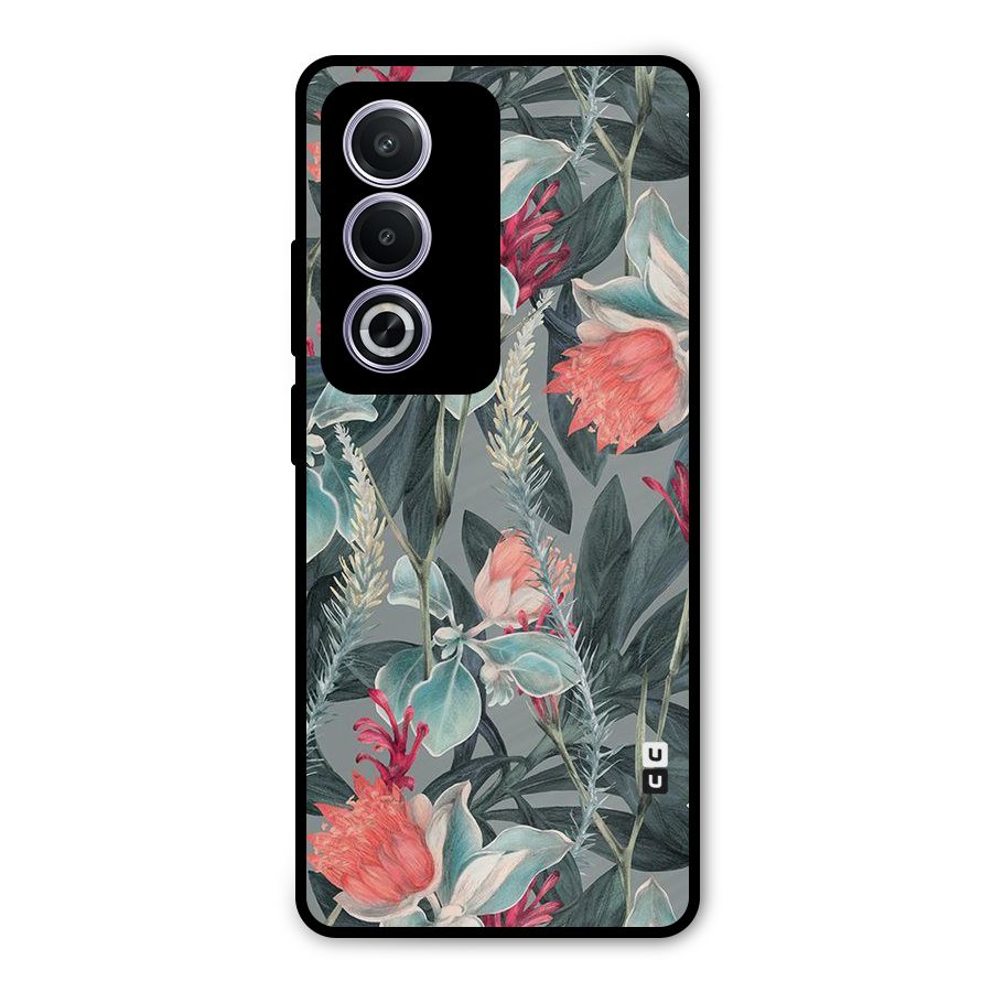 Colored Petals Metal Back Case for Oppo A3 Pro