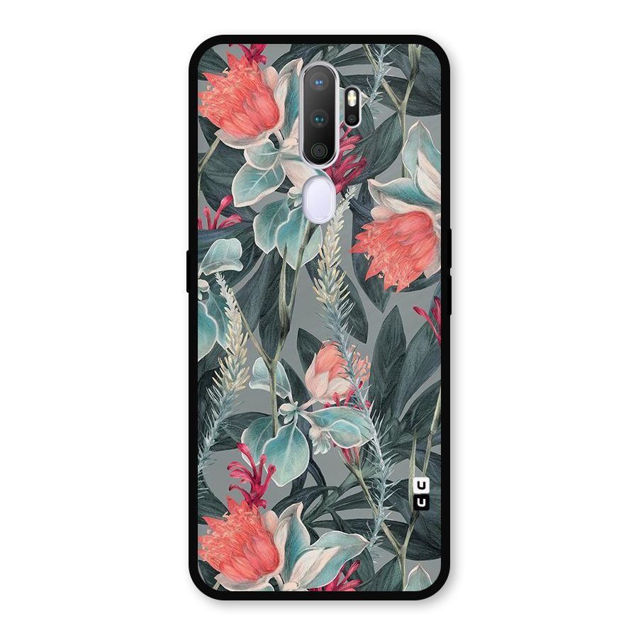 Colored Petals Metal Back Case for Oppo A9 (2020)