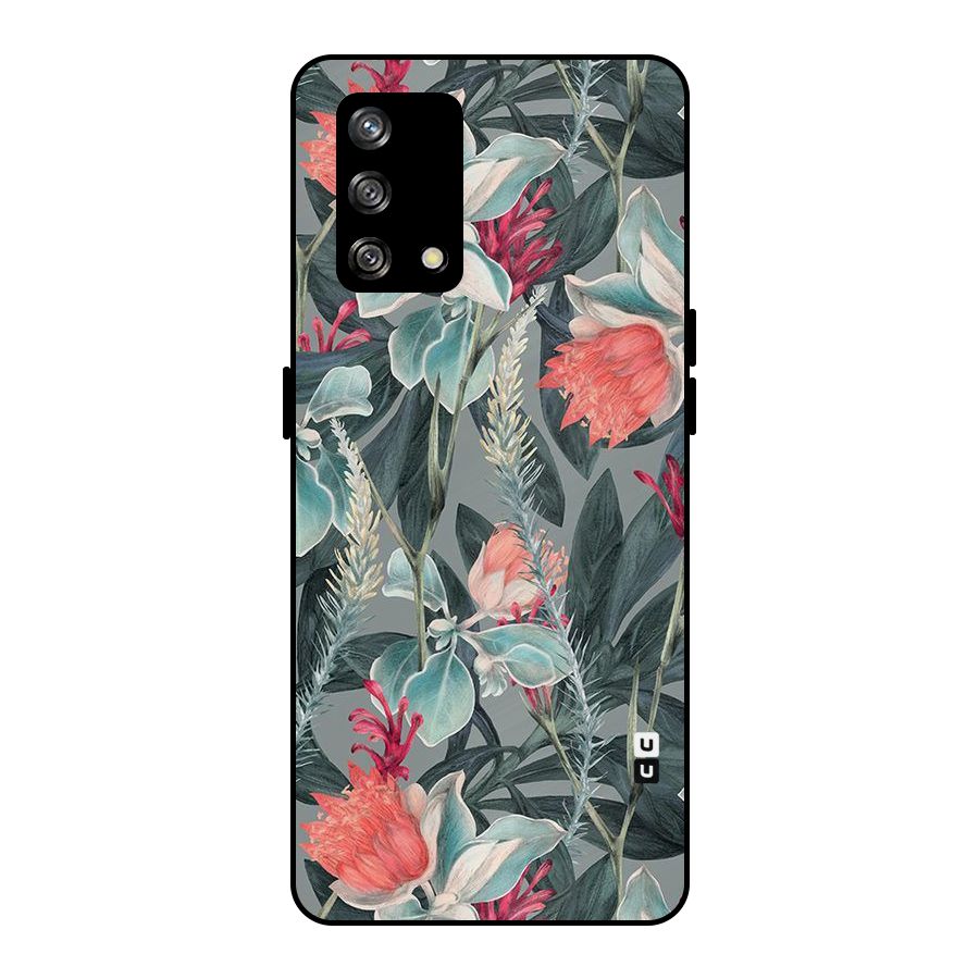 Colored Petals Metal Back Case for Oppo F19